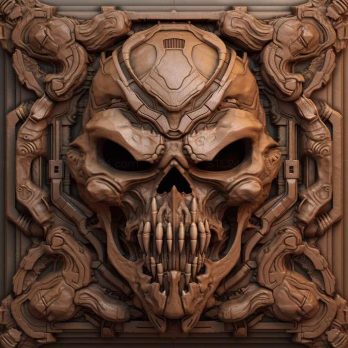 Games (Doom 2D 2, GAMES_7370) 3D models for cnc